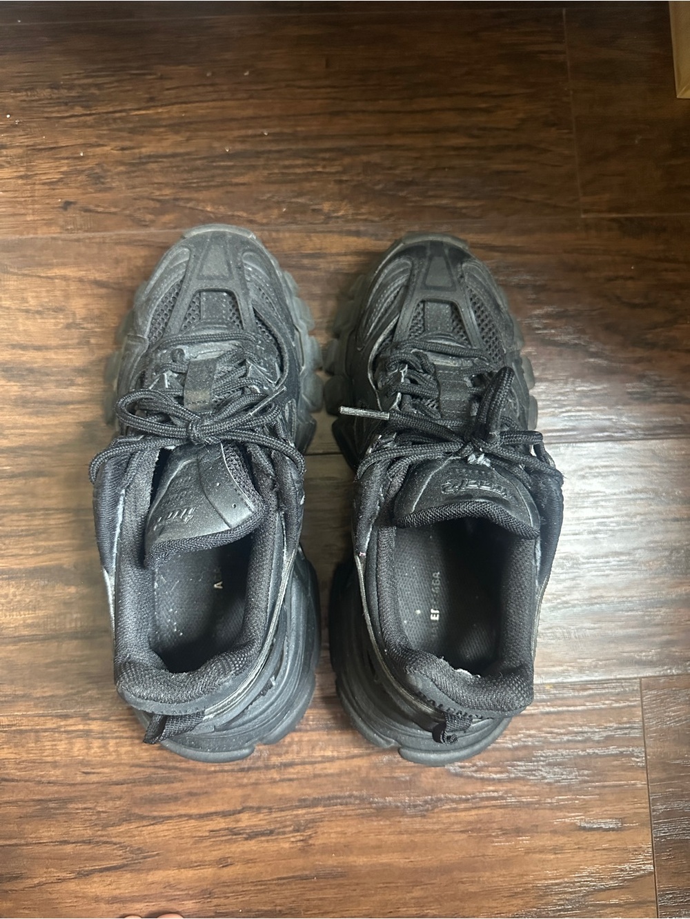 Balenciaga Black Mesh Slip-On Sneakers